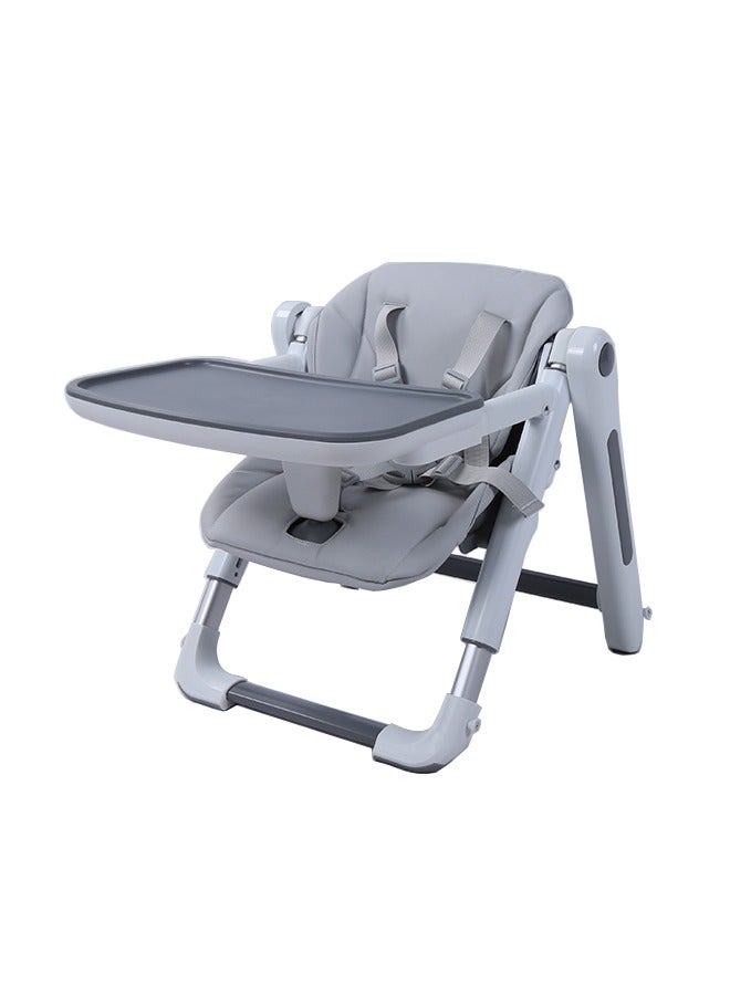 3-In-1 Kids Foldable Dining Booster Chair - Grey