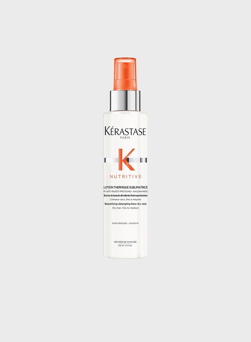 Nutritive Lotion Thermique Sublimatrice Heat Protectant For Thin Dry Hair 150ml