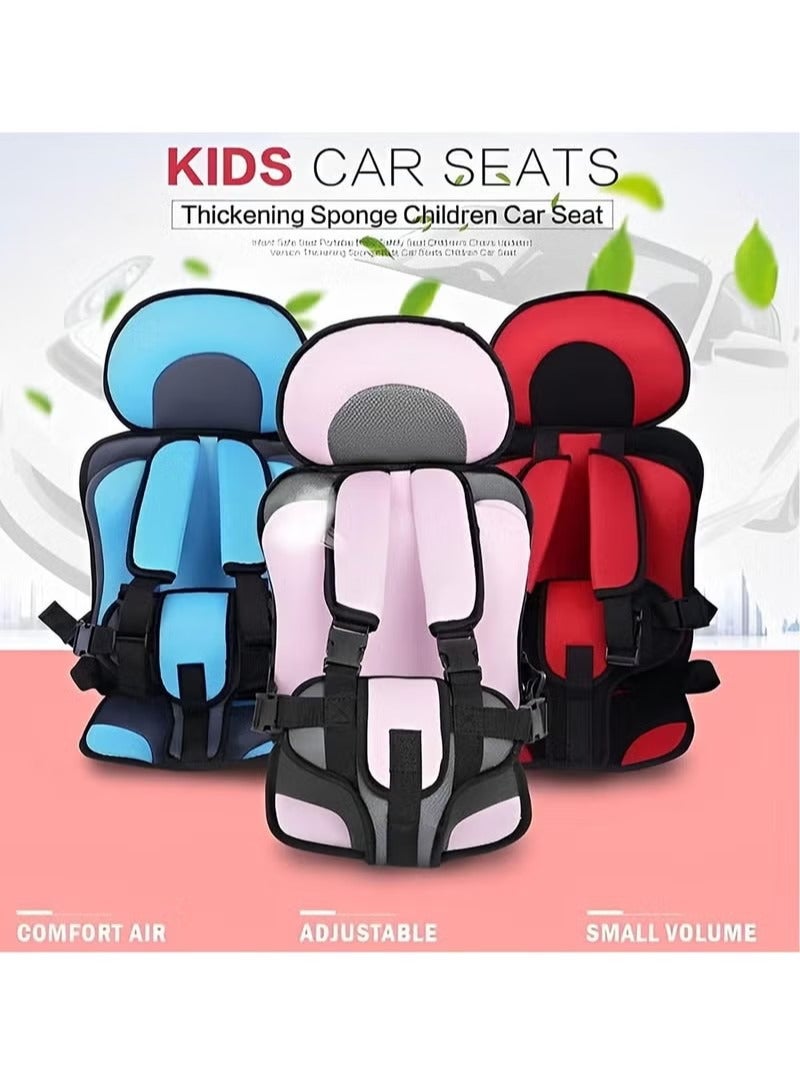 Auto Child Safety Seat Simple Car Portable Seat Belt, Foldable Car Seat Booster Seat for Car Protection, Travel Car Seat Accessories