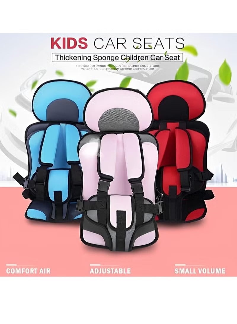 Child Safety Seat Simple Car Portable Seat Belt, Foldable Car Seat Booster Seat for Car Protection