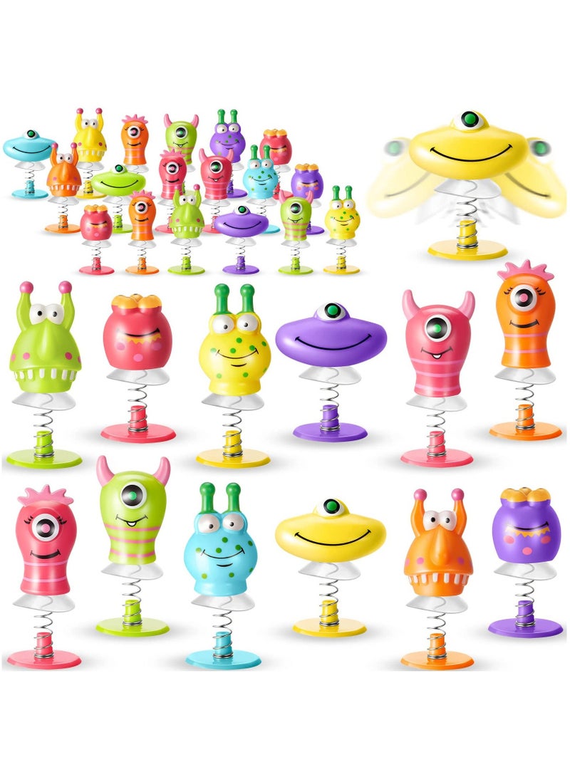 SYOSI Big Eye Animal Toys 48 Pack Spring Launchers Jumping Popper for Kids Boys Girls Toddlers Basket Stuffers Egg Fillers Gifts Party Favors 6 Styles Random Color
