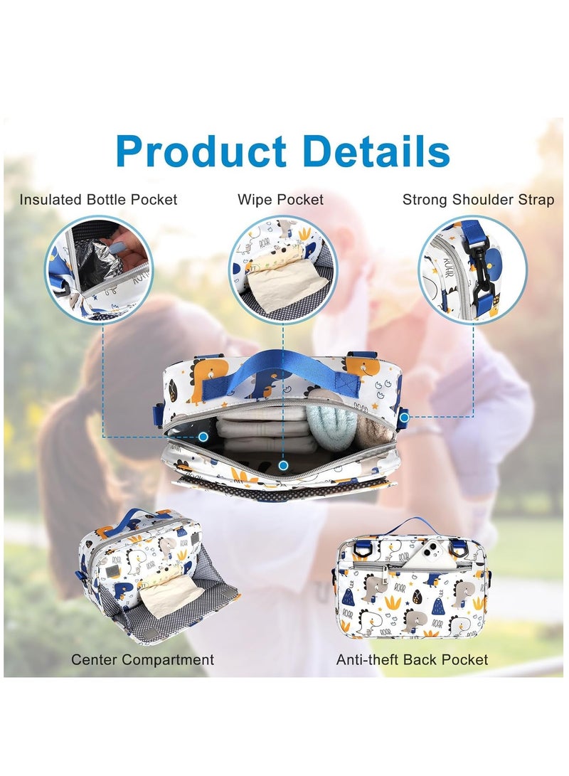 Stroller Organizer, Universal Stroller Cup Holder Organizer Caddy with Insulated Cup Holder Pocket, Dual Purpose Large Capacity Stroller Organizer