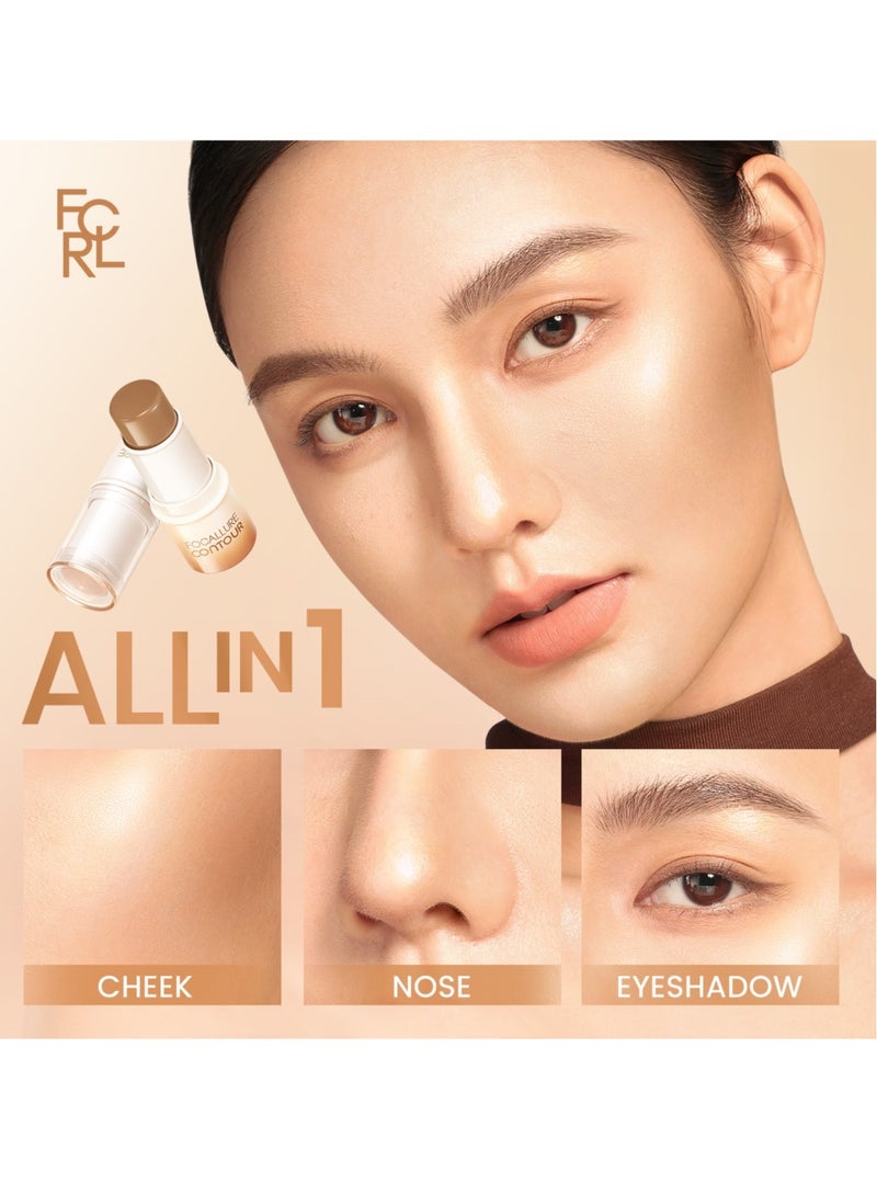 Bronzer Stick Waterproof Long-Lasting Face Makeup Contour Stick #BB01+ Highlighter Stick Natural Brightening Face Contour Concealer Highlighter+ Pro Cream Stick Smooth Multi-use Blush Stick #NU01