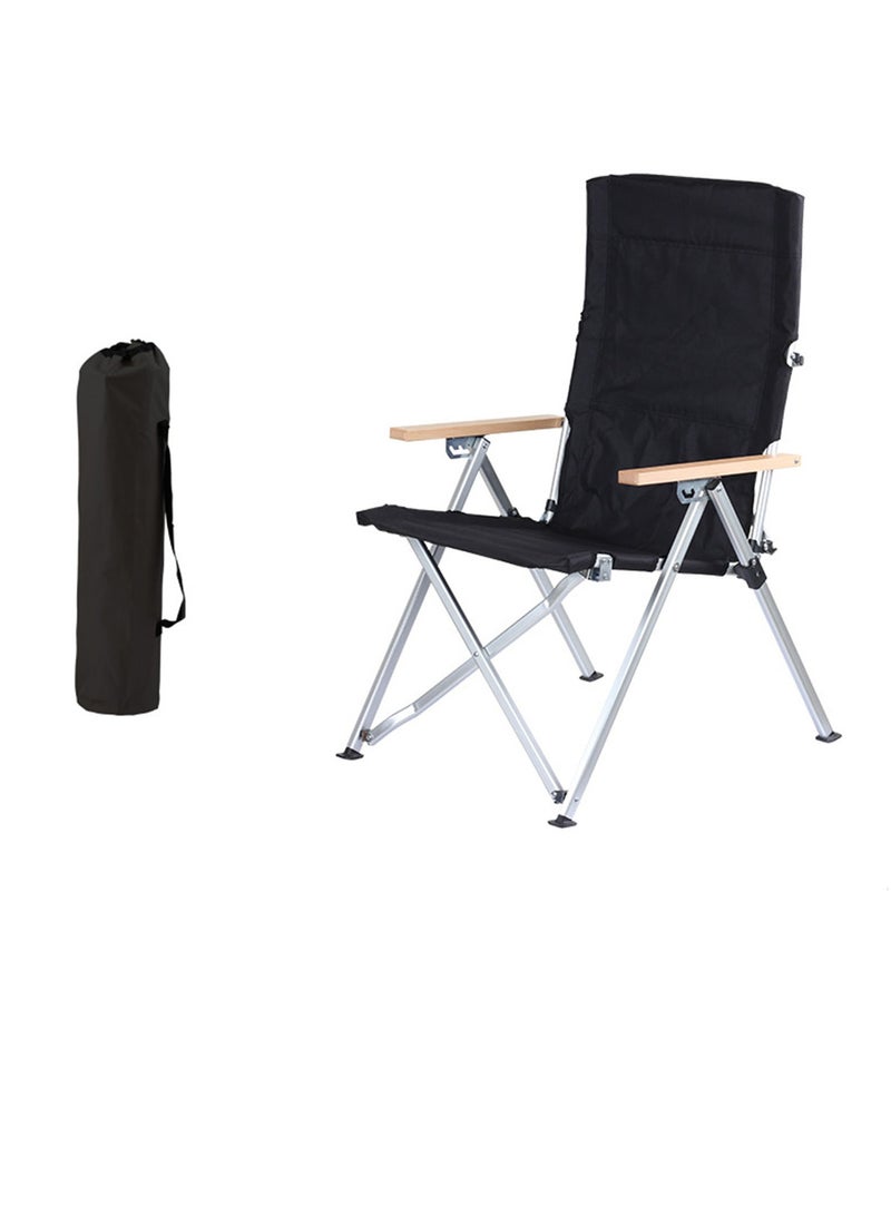 Camping Chair, Folding Camping Chairs for Adults with Armrests and Cup Holder and Carrying Bag, Lightweight Portable for Beach, Perfect for Caravan trips, BBQs, Garden, Picnic