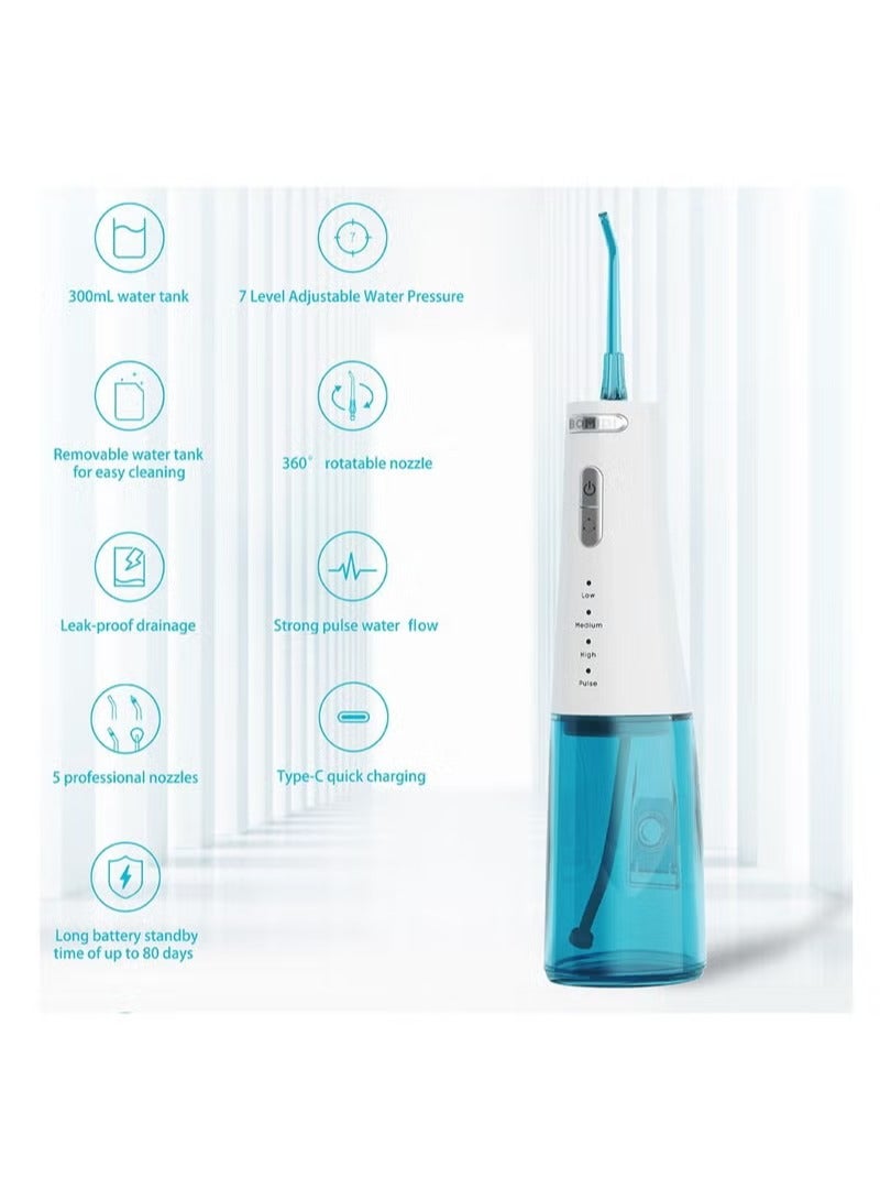 D3 PRO Portable Dental/Oral Irrigator 360 Rotatable Nozzle 300ml