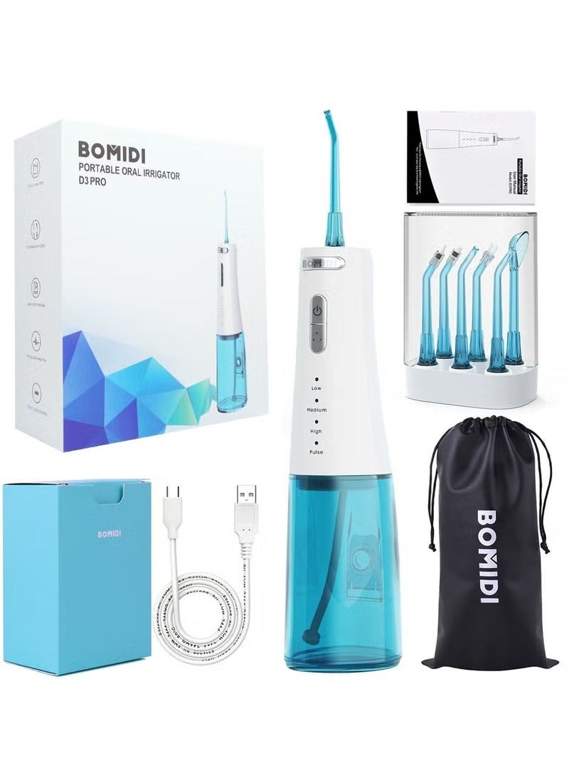 D3 PRO Portable Dental/Oral Irrigator 360 Rotatable Nozzle 300ml