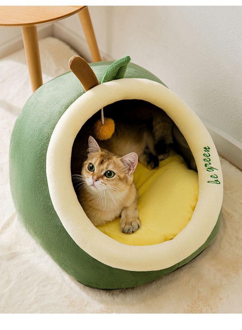 Lovely Semi Enclosed Detachable Cat Pet House Bedding