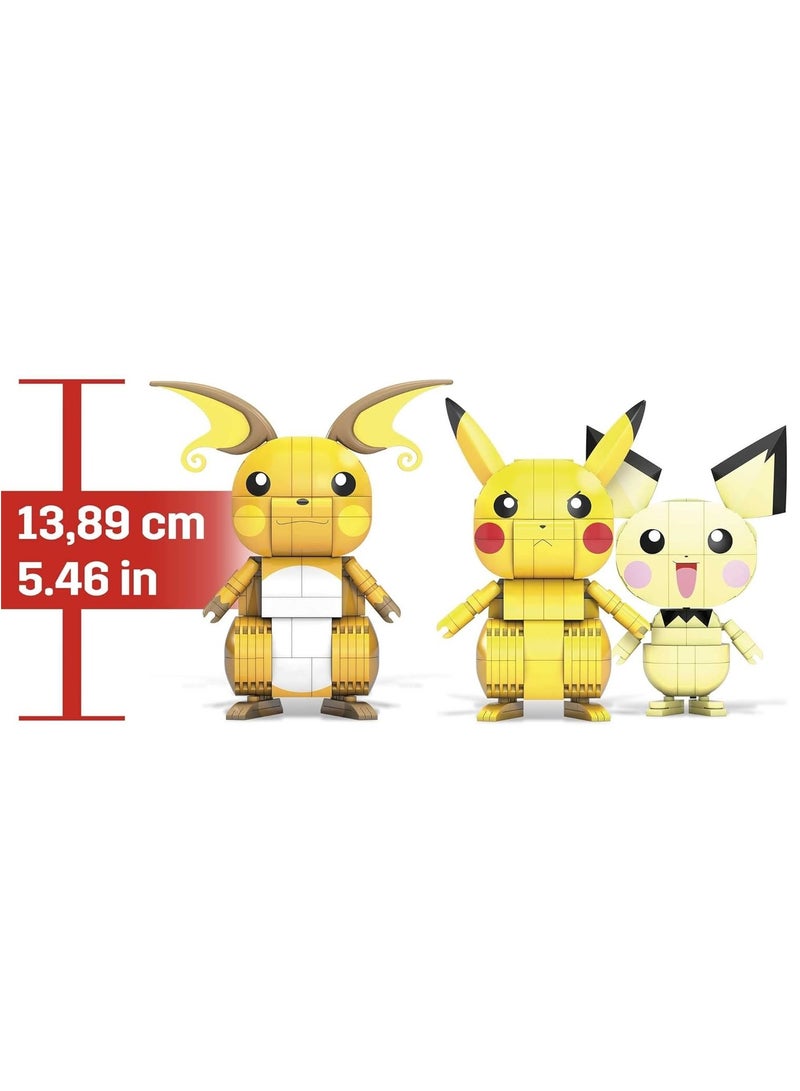 Mega Bloks Pokemon Build n Show Pikachu Evolution Trio