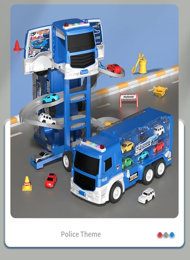 2 In 1 Rail Car Building Deformation Car Multifunctional Toy Car Model Boy Puzzle Toy