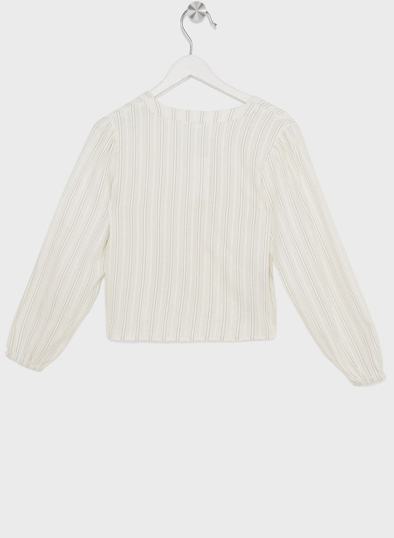 Youth Puff Sleeve Top