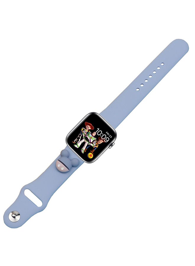 Cartoon Replacement Band For Apple Watch Series 6/SE/5/4/3/2/1 Blue
