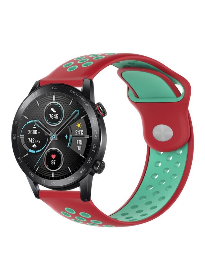 Replacement Band For Honor MagicWatch 2 46mm Red/Green