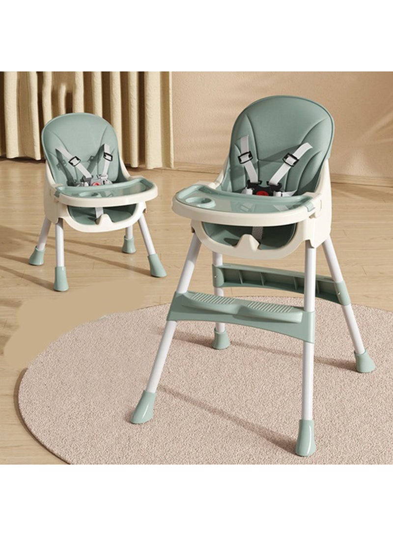 Booster Seats Baby High Foldable Feeding Chair With Tray And Wheels