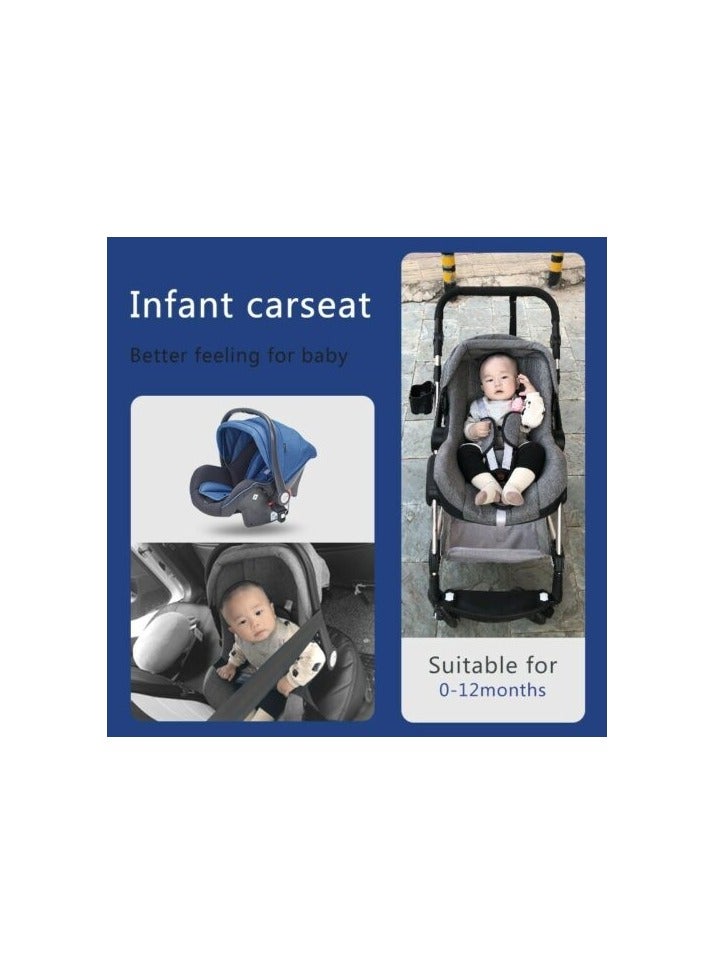 3 In1 Baby Stroller High Landscape With Car Seat Folding For 0-3 Years