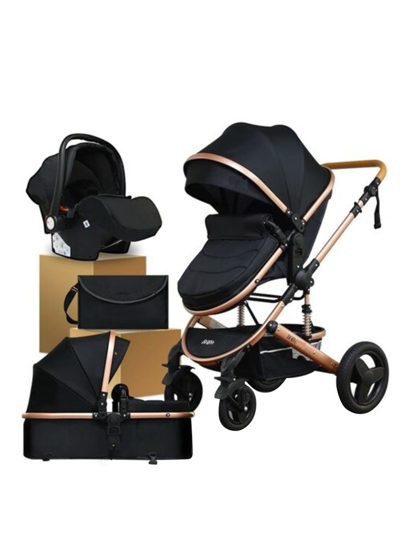 Belecoo Baby Stroller High View With Shock Absorption System