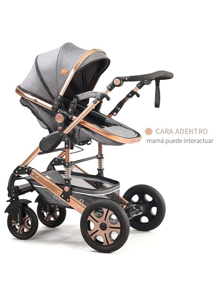 High landscape 3 in 1 baby car two way baby stroller