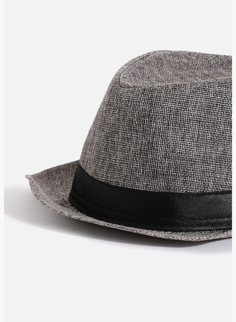 Casual Textured Fedora Hat