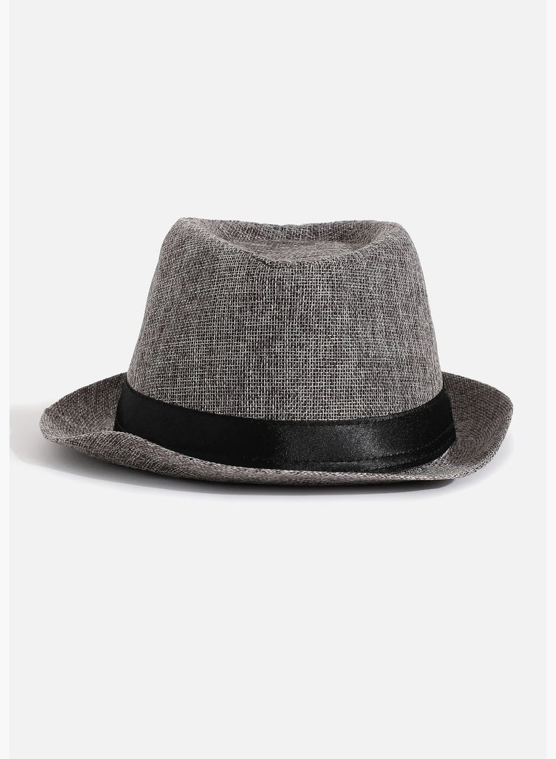 Casual Textured Fedora Hat