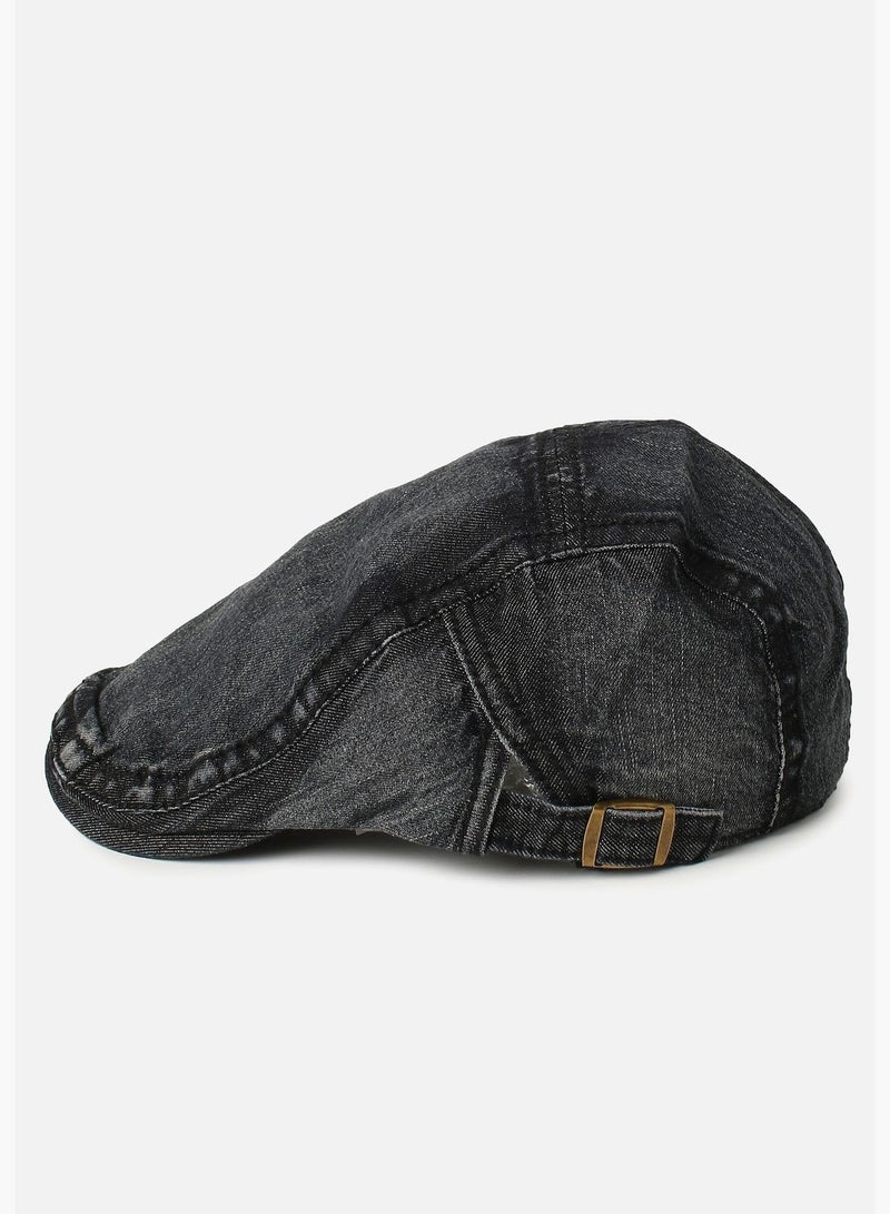 Denim Beret Cap