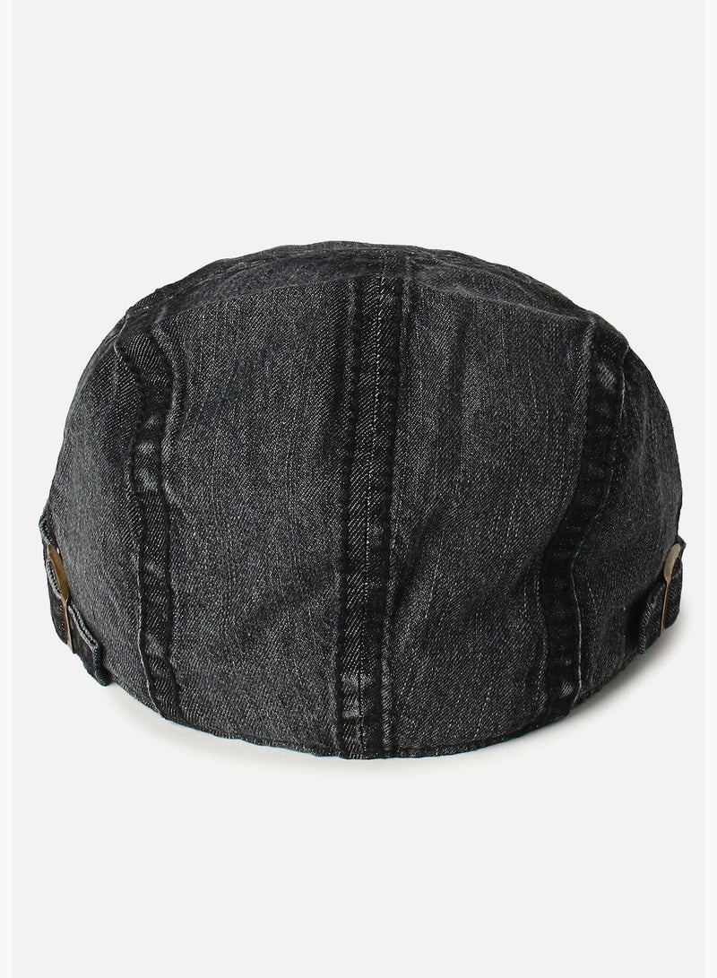 Denim Beret Cap