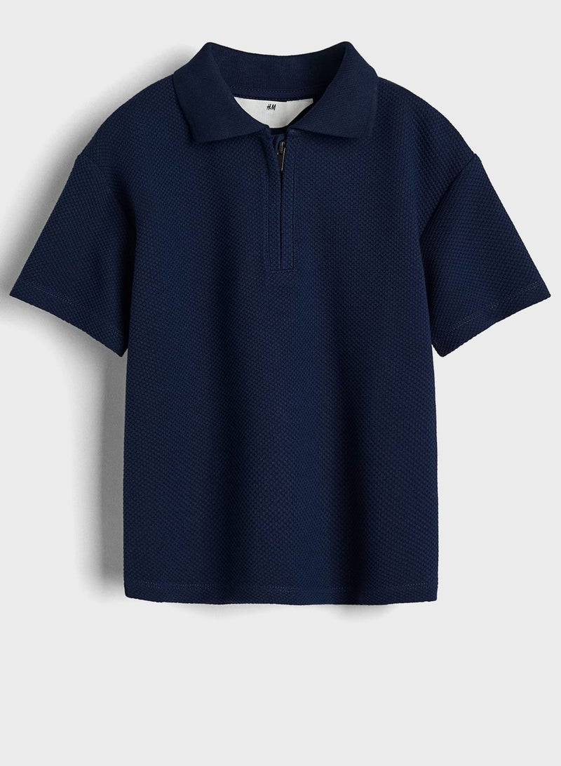 Kids Zip-Top Polo Shirt