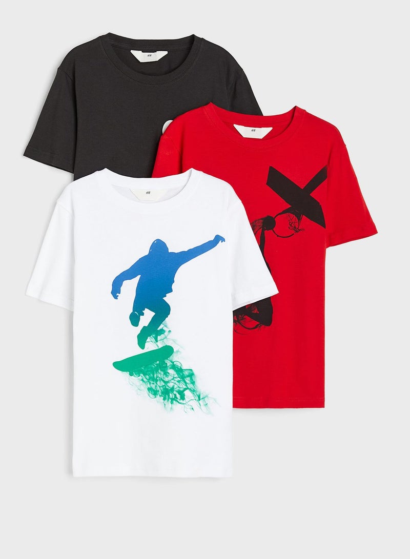 Kids 3 Pack Graphic T-Shirt