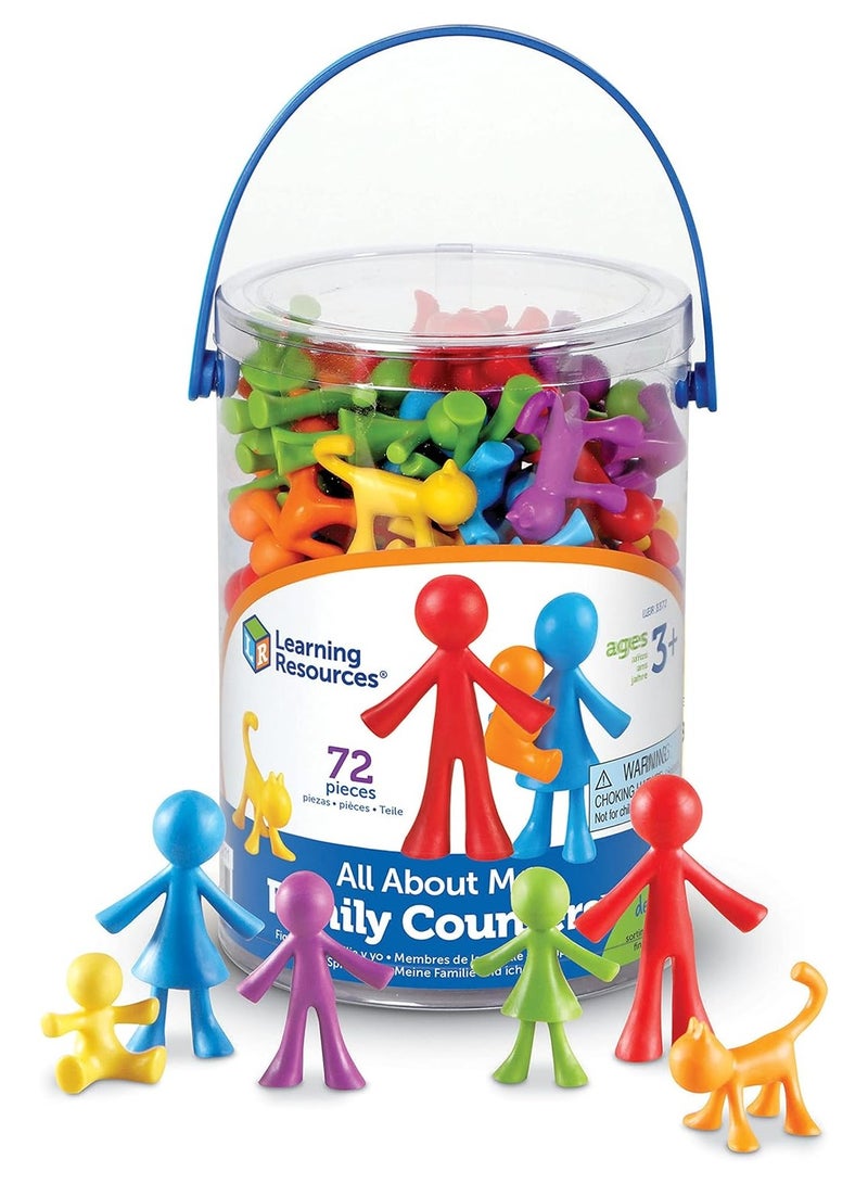All About Me Family Counters Assorted Colors and Shapes Set of 72 Ages 3+ Multi-color standart