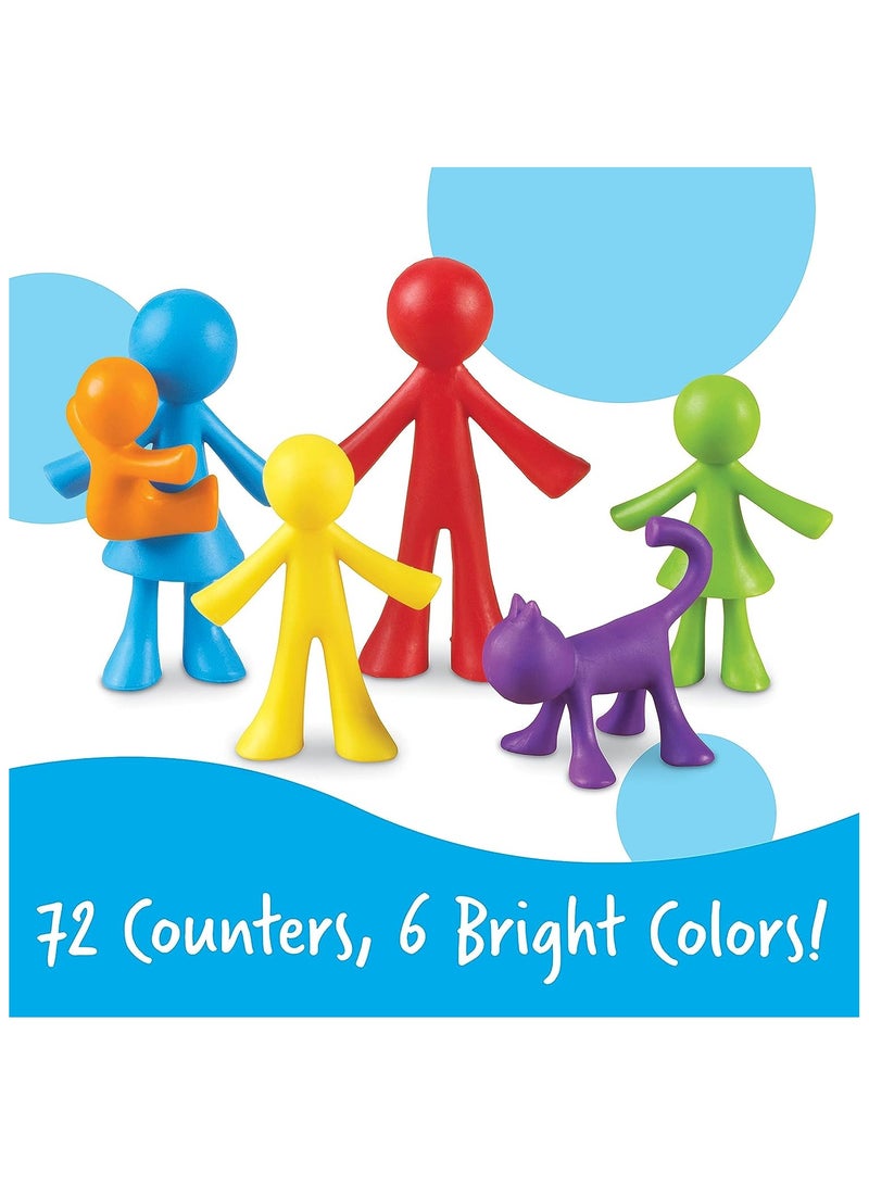 All About Me Family Counters Assorted Colors and Shapes Set of 72 Ages 3+ Multi-color standart