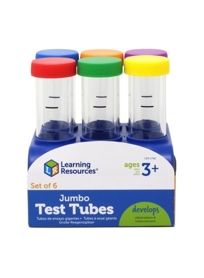 Primary Science Jumbo Test Tubes with Stand Set of 6 Ages 3+Multi-color 1 Pack