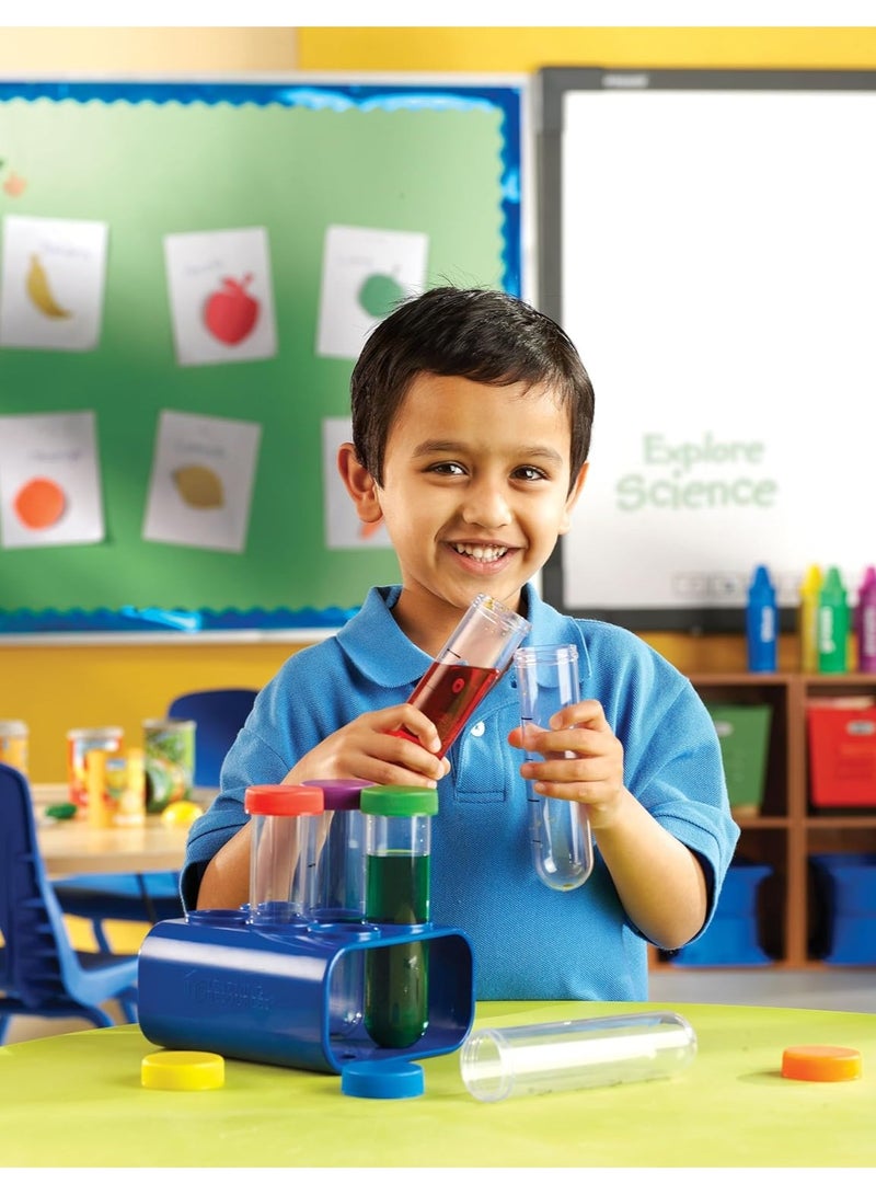 Primary Science Jumbo Test Tubes with Stand Set of 6 Ages 3+Multi-color 1 Pack