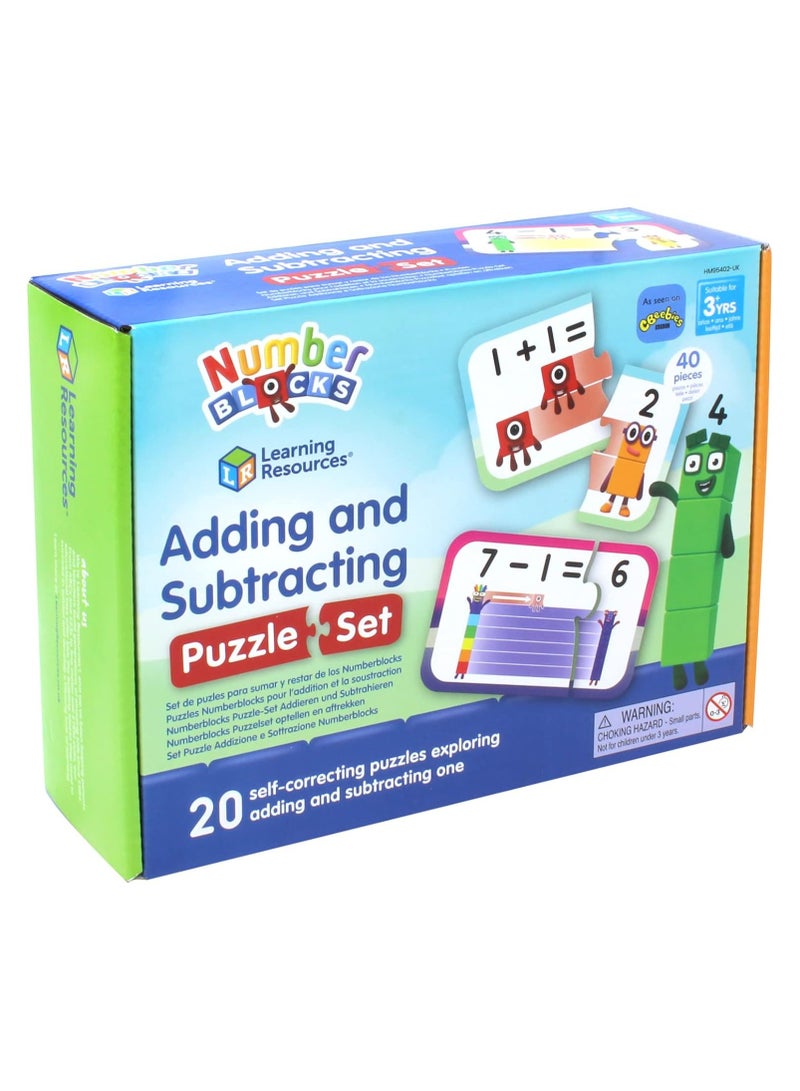 Numberblocks Adding and Subtracting Puzzle Set, One Size