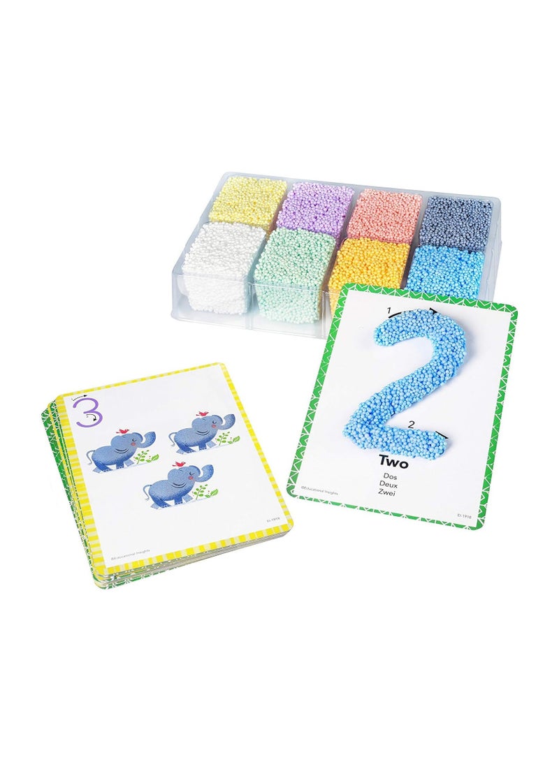 Educational Insights Playfoam Shape & Learn Numbers Set: Non-Toxic, Never Dries Out - Preschoolers Practice Numbers Recognition & Formation - Perfect For Ages 3 And Up