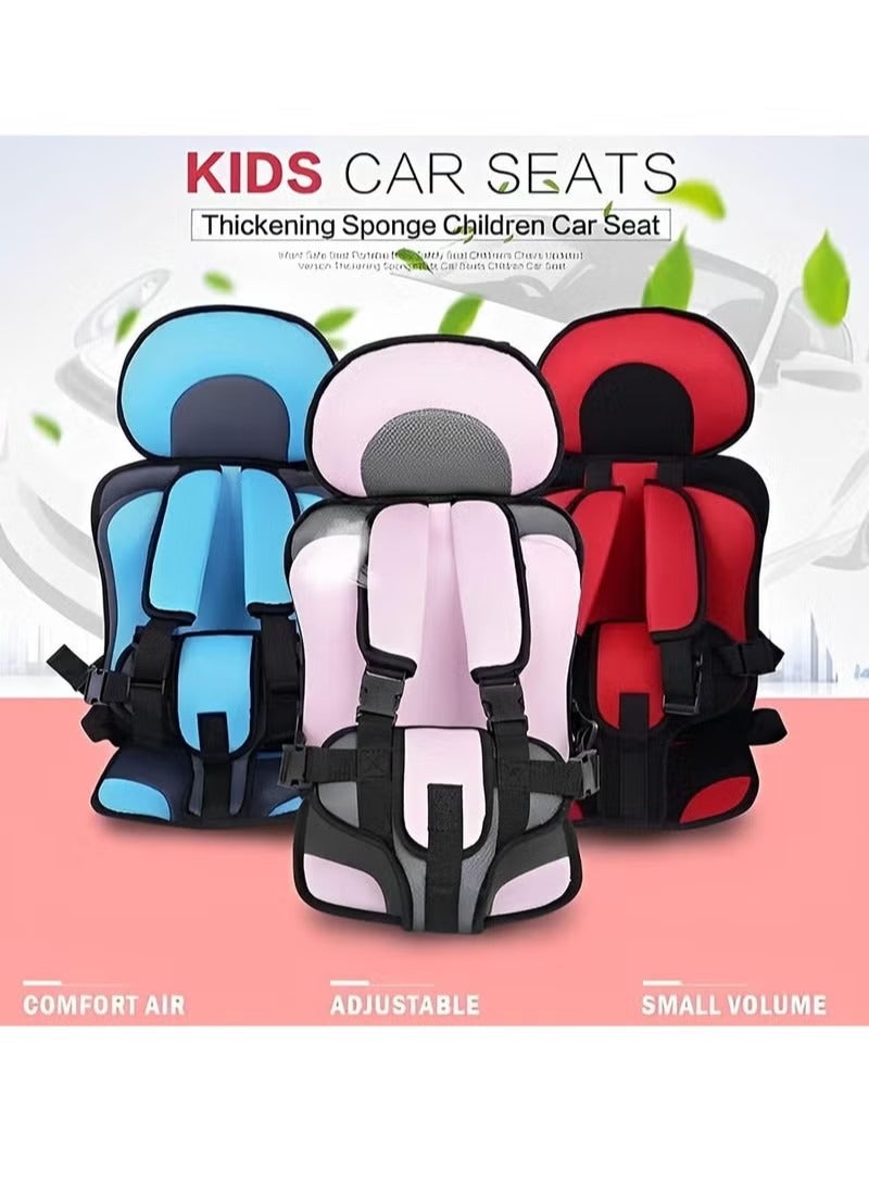 Child Safety Seat Simple Car Portable Seat Belt, Foldable Car Seat Booster Seat for Car Protection