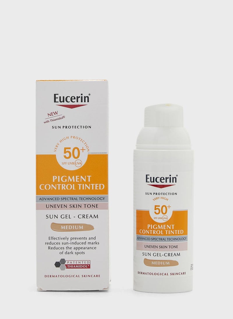 Sun Pigment Control Gel-Cream Tinted Cc Medium Spf50+ 50Ml