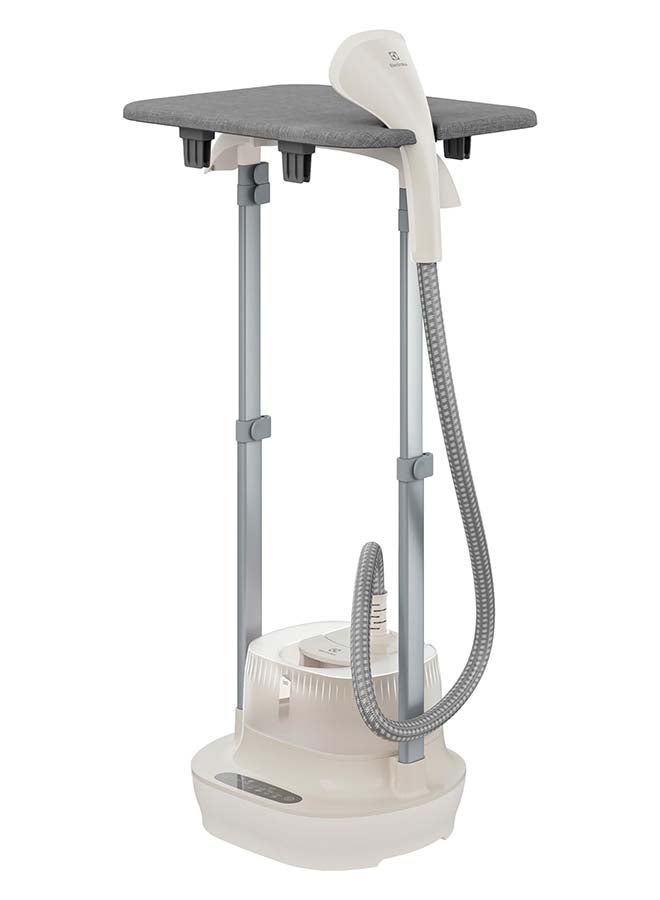 Garment Steamer With Integrated Ironing Board, 2.5L Removable Large Water Tank Capacity, 43G/Min Powerful Continuous Steam With 6 Power Levels, Extra Hygiene-Ideal For Abaya 0.25 L 2000 W E7GS1-74OW Grey