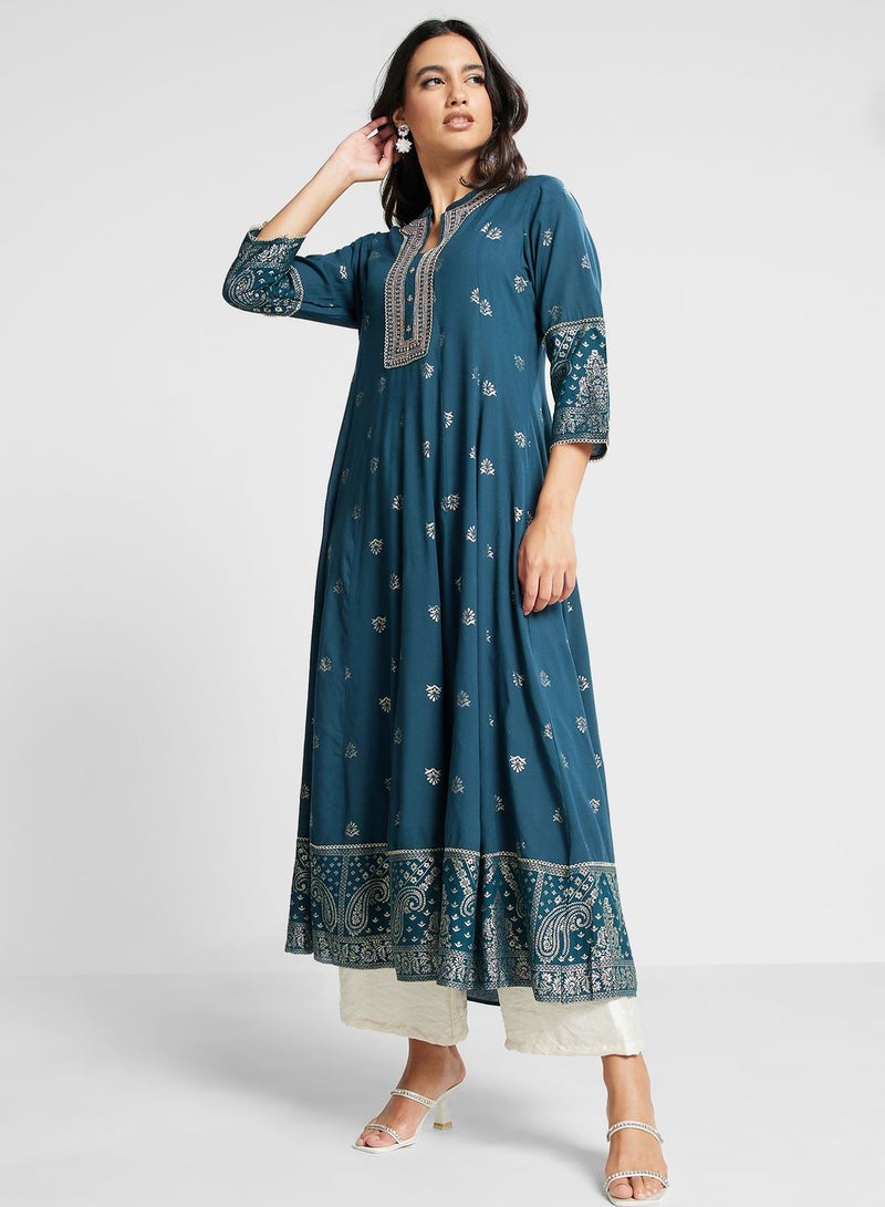 Embroidered Sequined Kurti