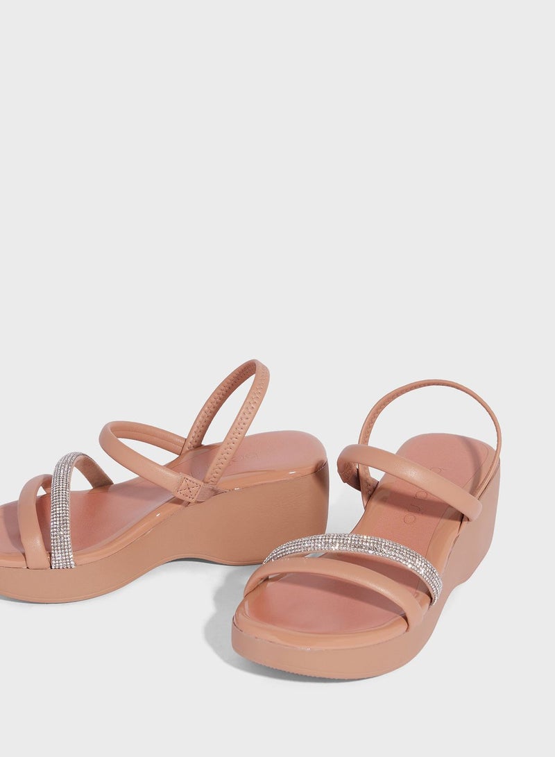 Blakely Multi Strap Wedge Sandals