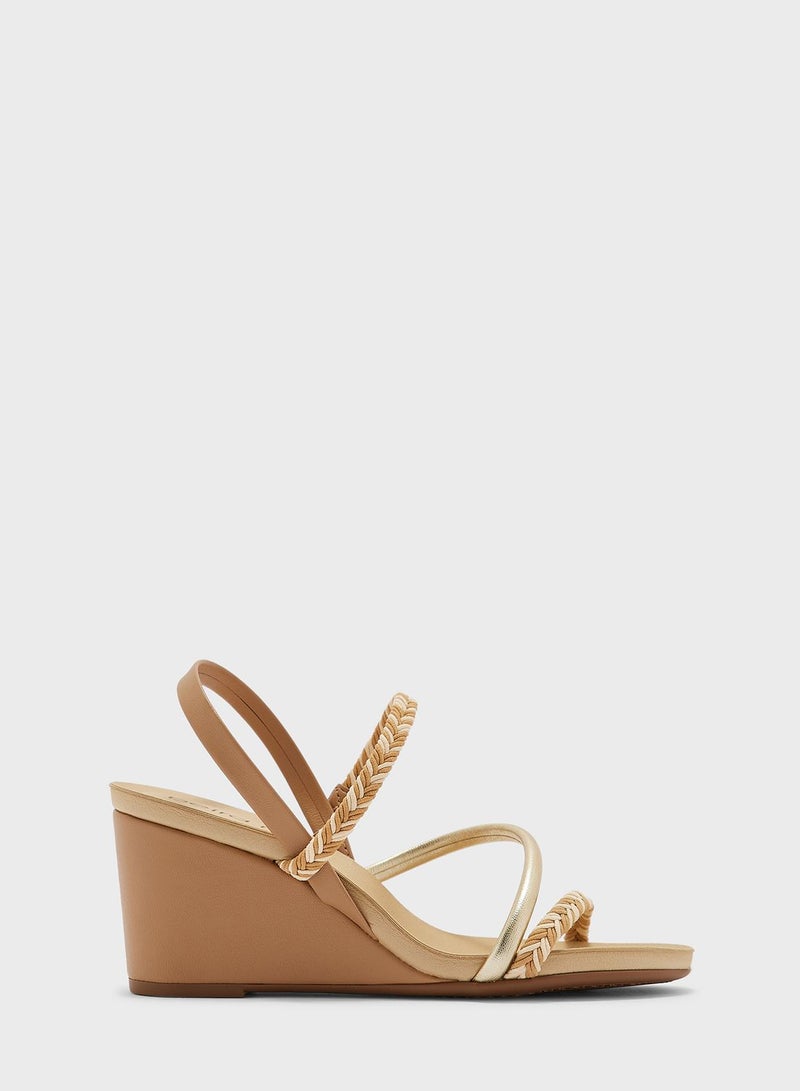 Amy Ankle Strap Wedge High Heel Sandals