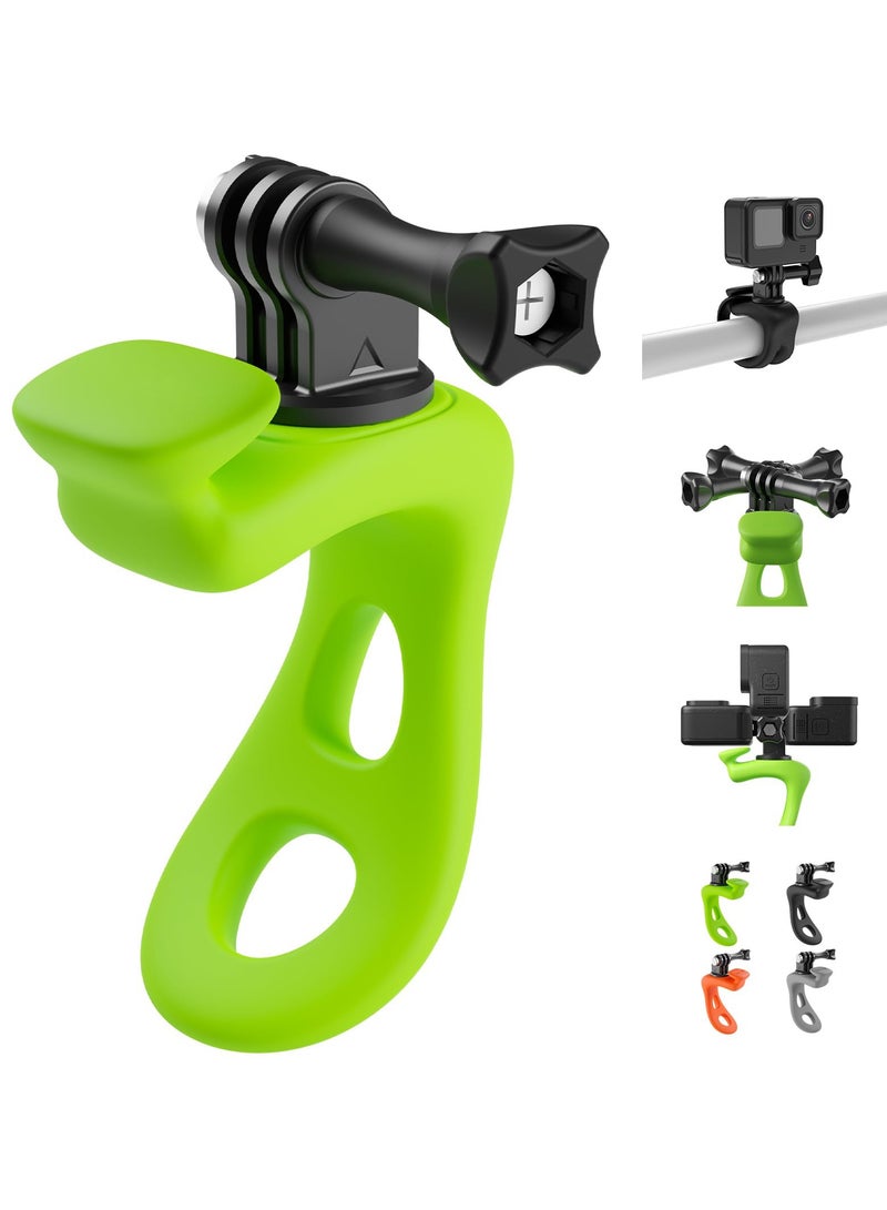 360 Camera Strap Mount, Universal Camera Band for Bike, Motorcycle, Ski Pole, Compatible with GoPro Max, Hero 12/11/10/9, Insta360, DJI Action and Osmo Pocket, Essential Accessories for Action Cameras