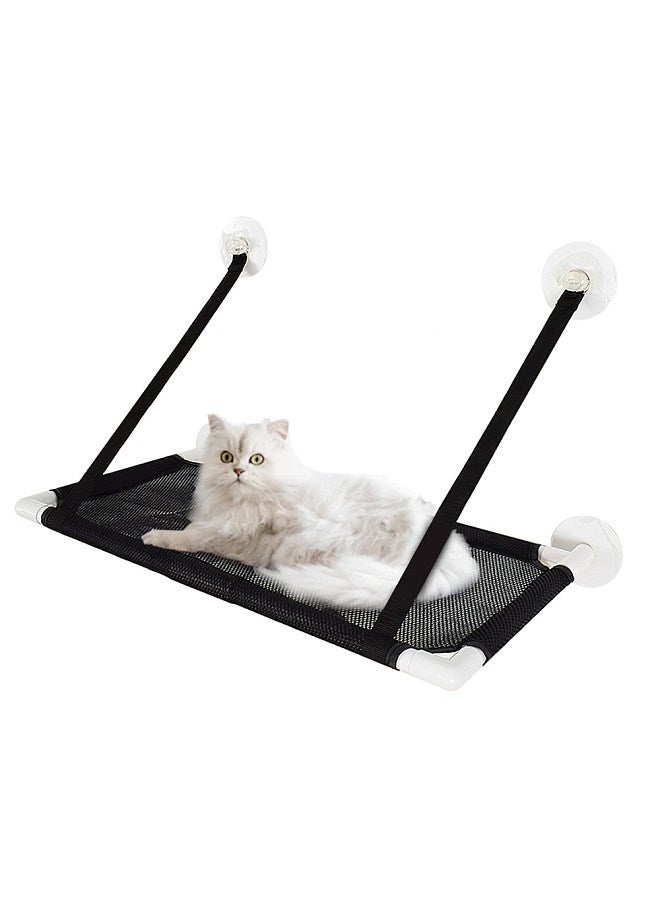 Cat Window Perch Hammock Bed Cooling Breathable Deck Window Suction Cups Seat Cat Shelves Sunbath Hammock Bed for Cat Hold UP to 10KG 22lbs