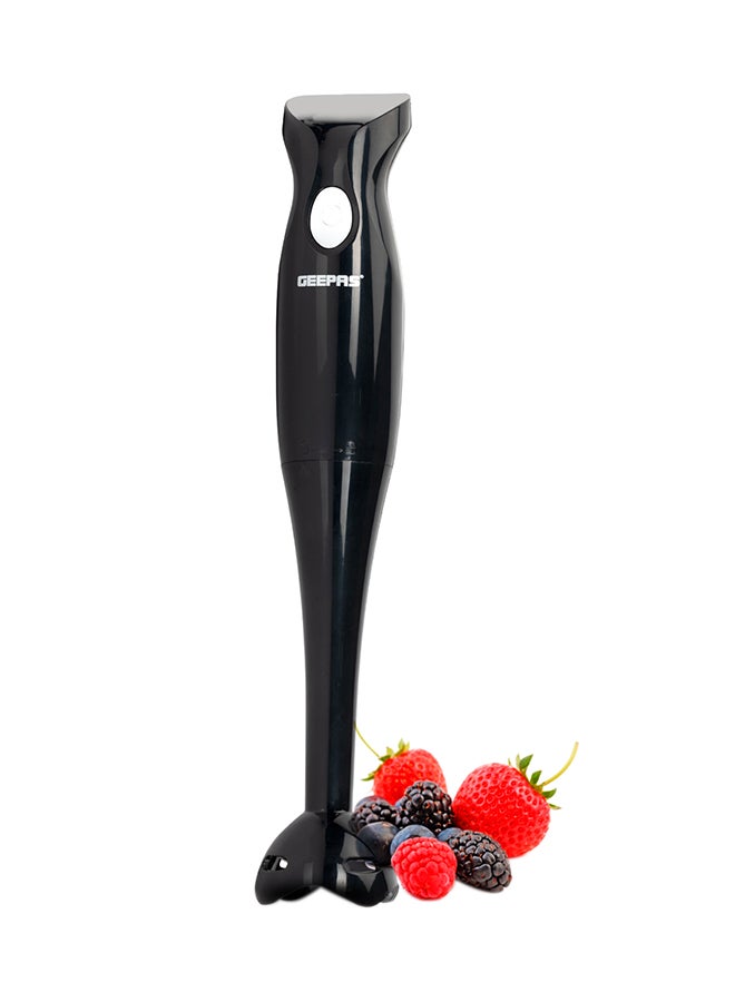 Hand Blender Stainless Steel Blade Food Collection Immersion Hand Blender with Removable Stick Ideal for Smoothies Shakes GHB5467N Black