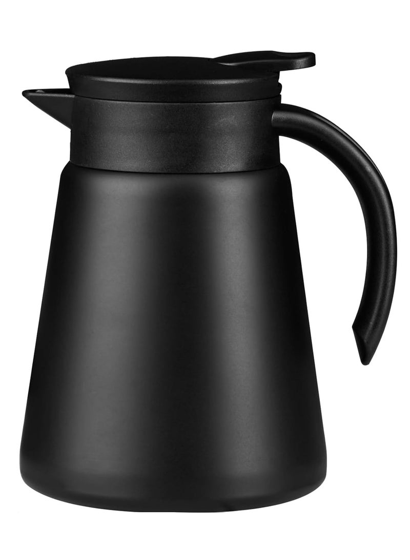 880ml Stainless Steel Thermal Coffee Carafe - Double Wall Vacuum Insulated - Leak-Proof Design - Ideal for Keeping Coffee & Tea Hot