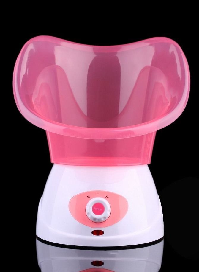 Sauna Facial Steamer Pink/White
