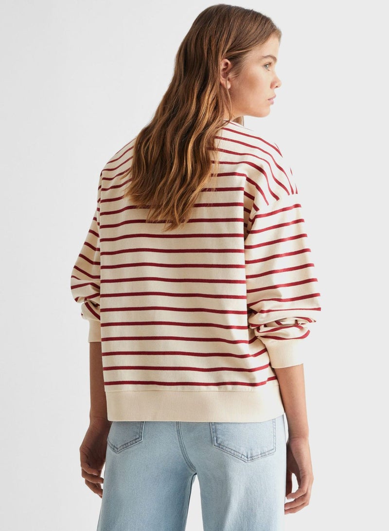 Youth Striped Sweatshirt