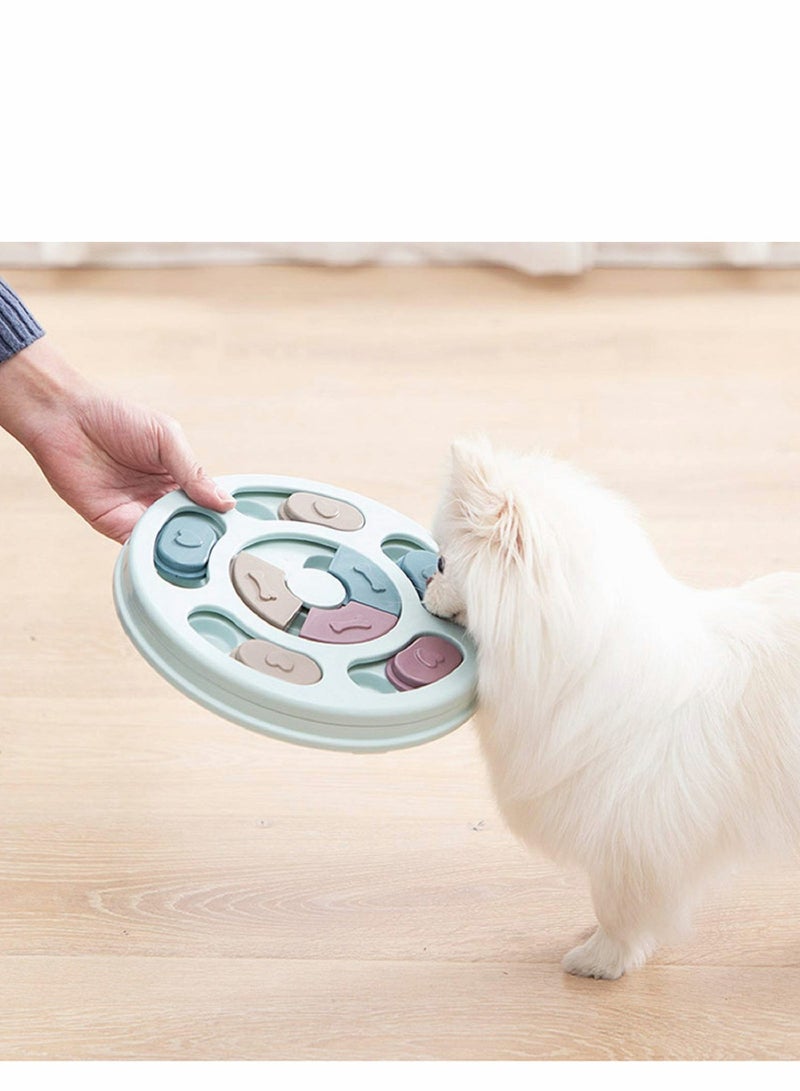 Dog Puzzle Toys Puppy, Dog Puzzles, Interactive Game Toy for Dogs Cats, Dog Cat Treats toy Dispenser Training Funny Feeding, ABS Colorful Design Slow Feeder to Aid Pets Digestion
