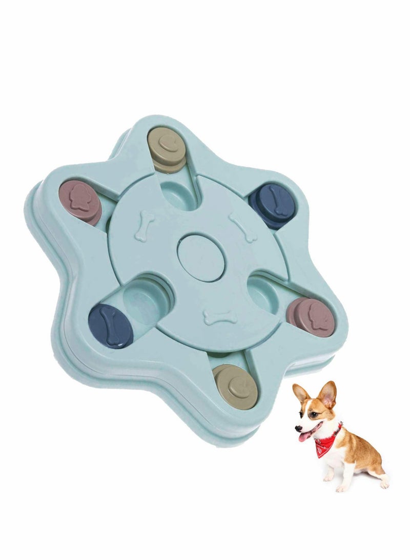 Dog Puzzle Toys Puppy, Dog Puzzles, Interactive Game Toy for Dogs Cats, Dog Cat Treats toy Dispenser Training Funny Feeding, ABS Colorful Design Slow Feeder to Aid Pets Digestion
