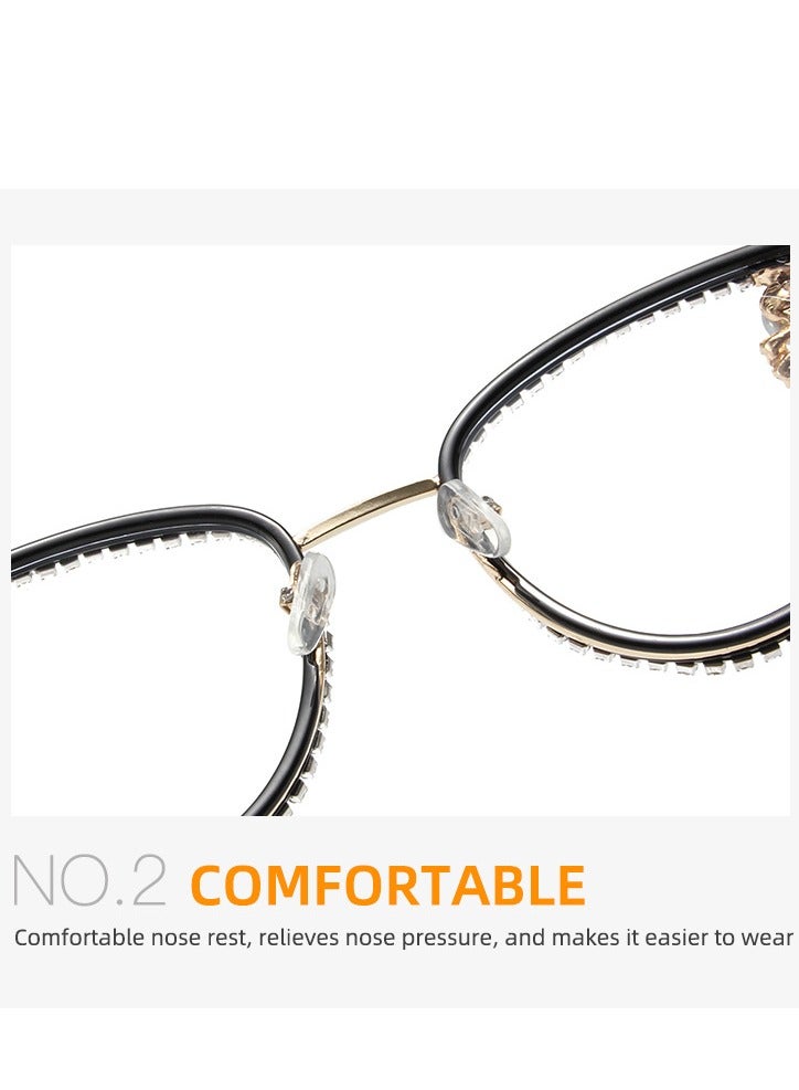 Color Pearl Dot Diamond Glasses S240227003