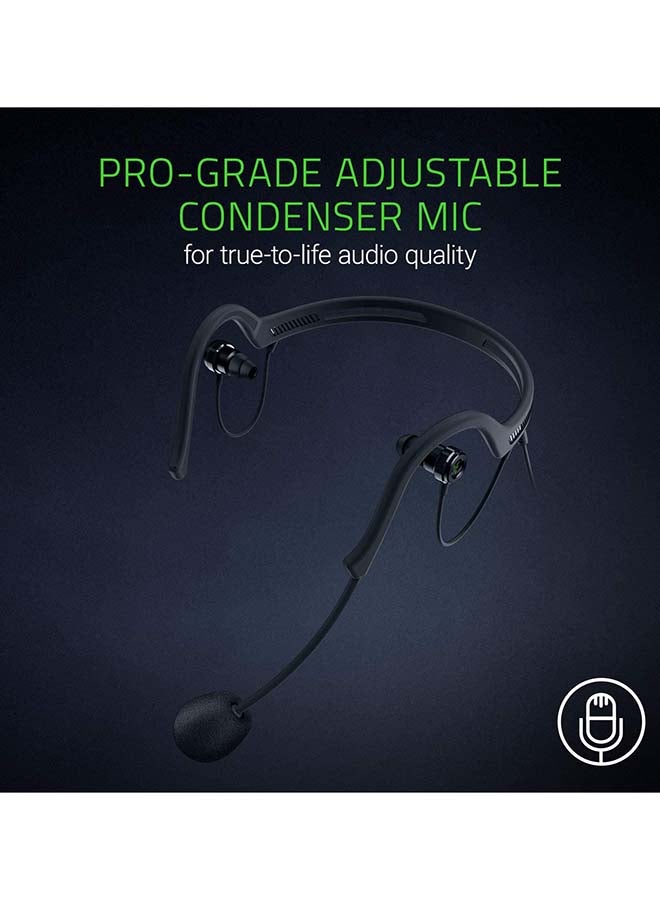 Ifrit: Low Profile Design - Professional Grade Condenser Mic with USB Audio Enhancer - Duo-Streaming Capability - Gaming, Streaming and Brocaster Headset