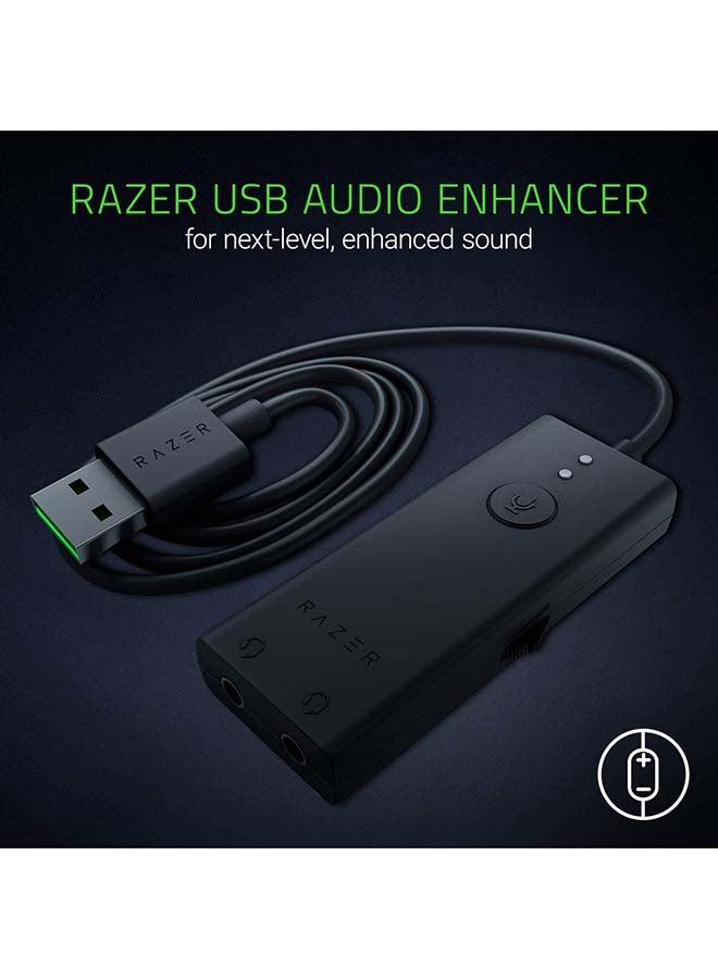 Ifrit: Low Profile Design - Professional Grade Condenser Mic with USB Audio Enhancer - Duo-Streaming Capability - Gaming, Streaming and Brocaster Headset