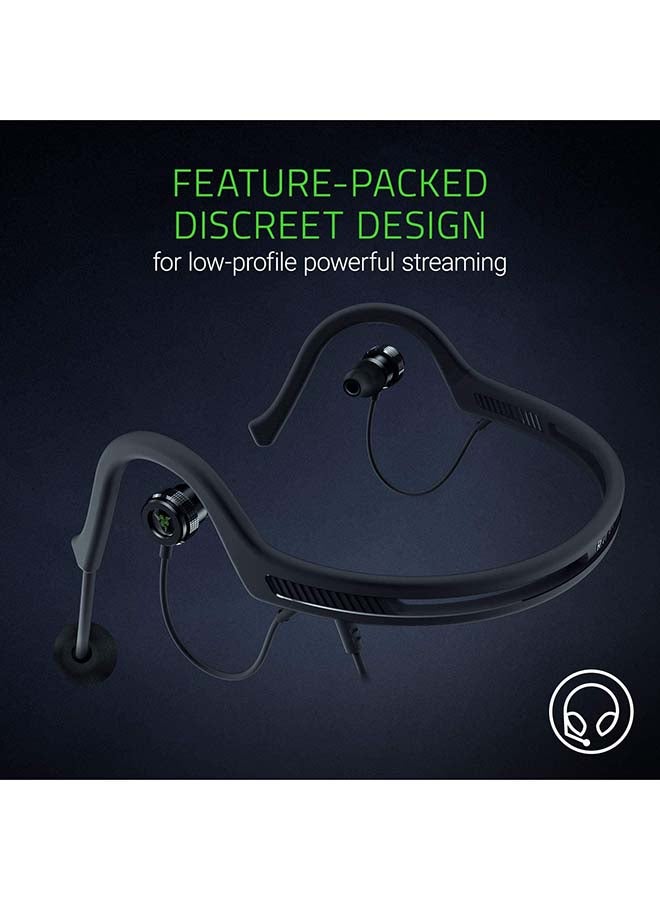 Ifrit: Low Profile Design - Professional Grade Condenser Mic with USB Audio Enhancer - Duo-Streaming Capability - Gaming, Streaming and Brocaster Headset